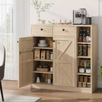 Meuble à chaussures avec portes et tiroirs, meuble de rangement pour chaussures de 106,7 cm de haut avec étagères réglables et dispositif anti-basculement, organisateur de chaussures moderne pour entrée, couloir