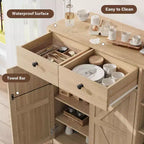 Meuble à chaussures avec portes et tiroirs, meuble de rangement pour chaussures de 106,7 cm de haut avec étagères réglables et dispositif anti-basculement, organisateur de chaussures moderne pour entrée, couloir