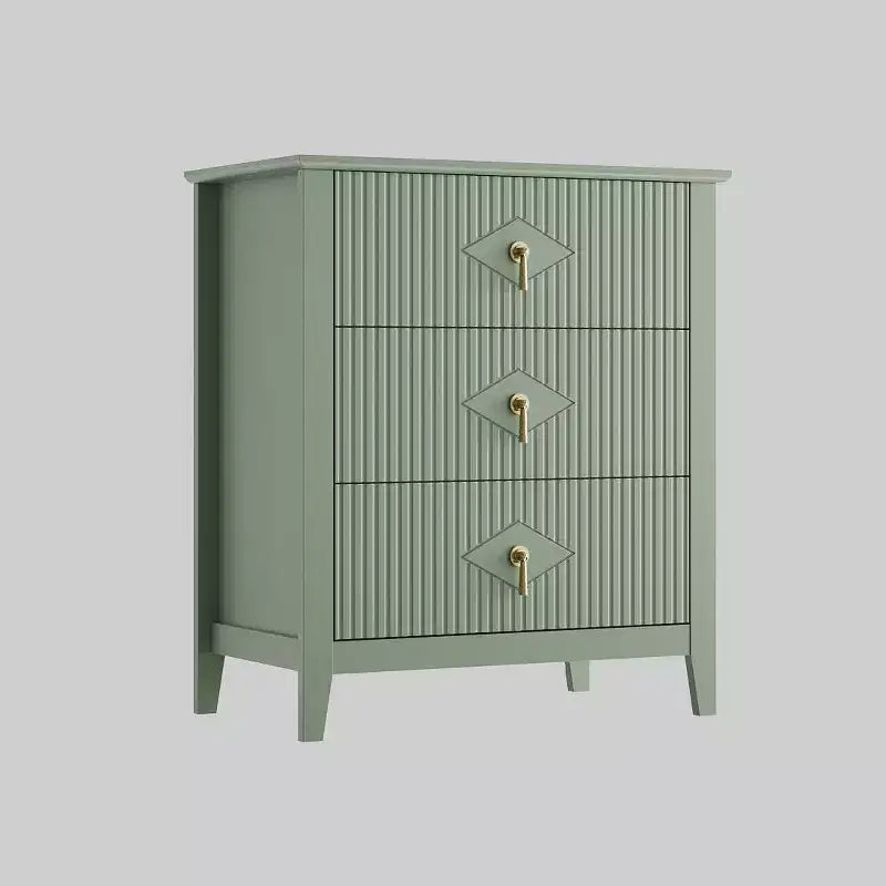 Commode cannelée à 3 tiroirs de 27,6 po, meuble de rangement large pour entrée et chambre