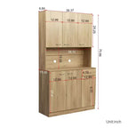 Meuble Colonne, Armoire de Cuisine avec Six Portes et Un Tiroir, Meuble de Rangement pour Cuisine, Salle à Manger, Salon, Chambre à Coucher