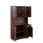 Meuble Colonne, Armoire de Cuisine avec Six Portes et Un Tiroir, Meuble de Rangement pour Cuisine, Salle à Manger, Salon, Chambre à Coucher