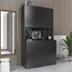 Meuble Colonne, Armoire de Cuisine avec Six Portes et Un Tiroir, Meuble de Rangement pour Cuisine, Salle à Manger, Salon, Chambre à Coucher
