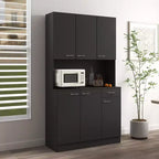 Meuble Colonne, Armoire de Cuisine avec Six Portes et Un Tiroir, Meuble de Rangement pour Cuisine, Salle à Manger, Salon, Chambre à Coucher
