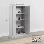 Meuble de rangement Elite 32", gris clair