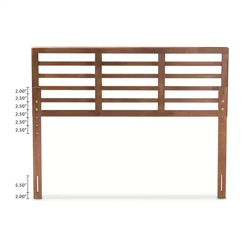 Tête de lit en bois finition noyer Salome