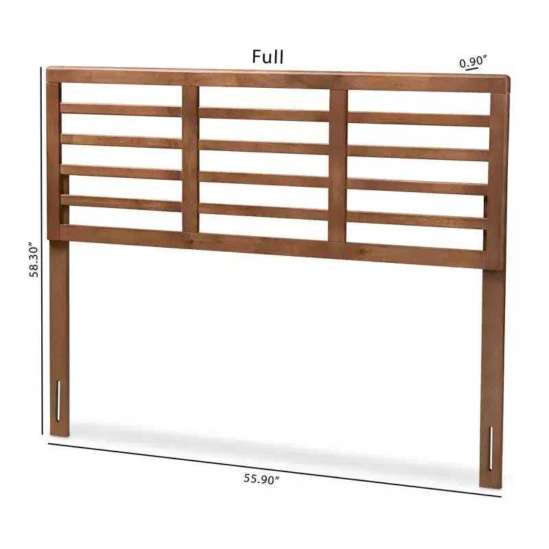 Tête de lit en bois finition noyer Salome