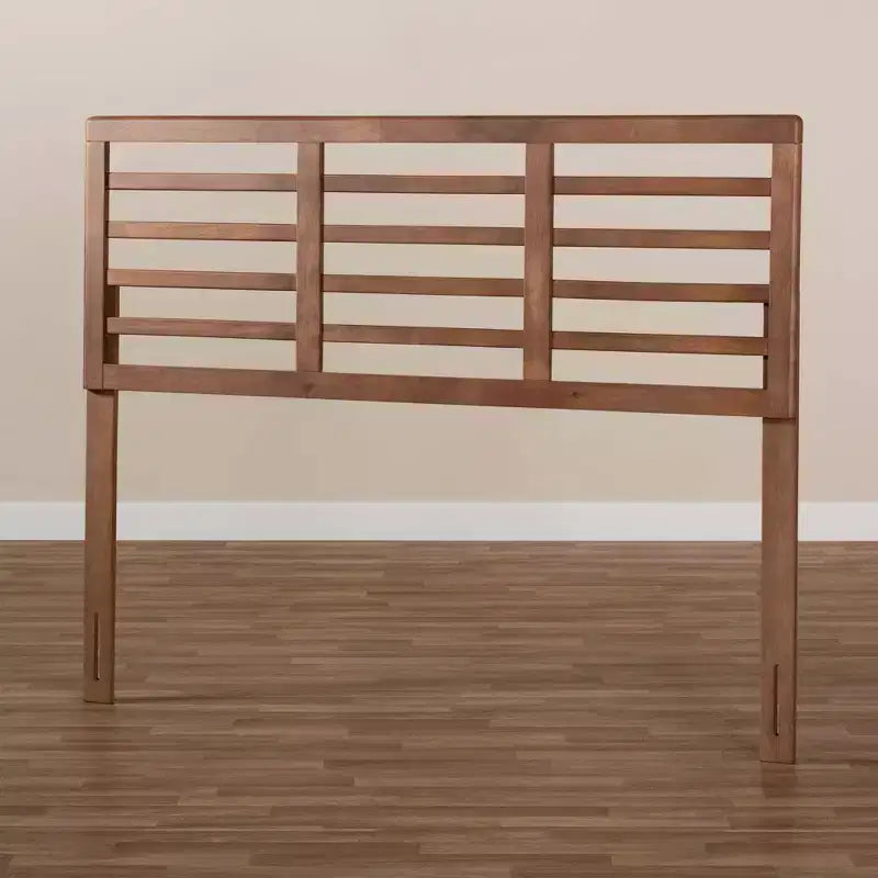 Tête de lit en bois finition noyer Salome