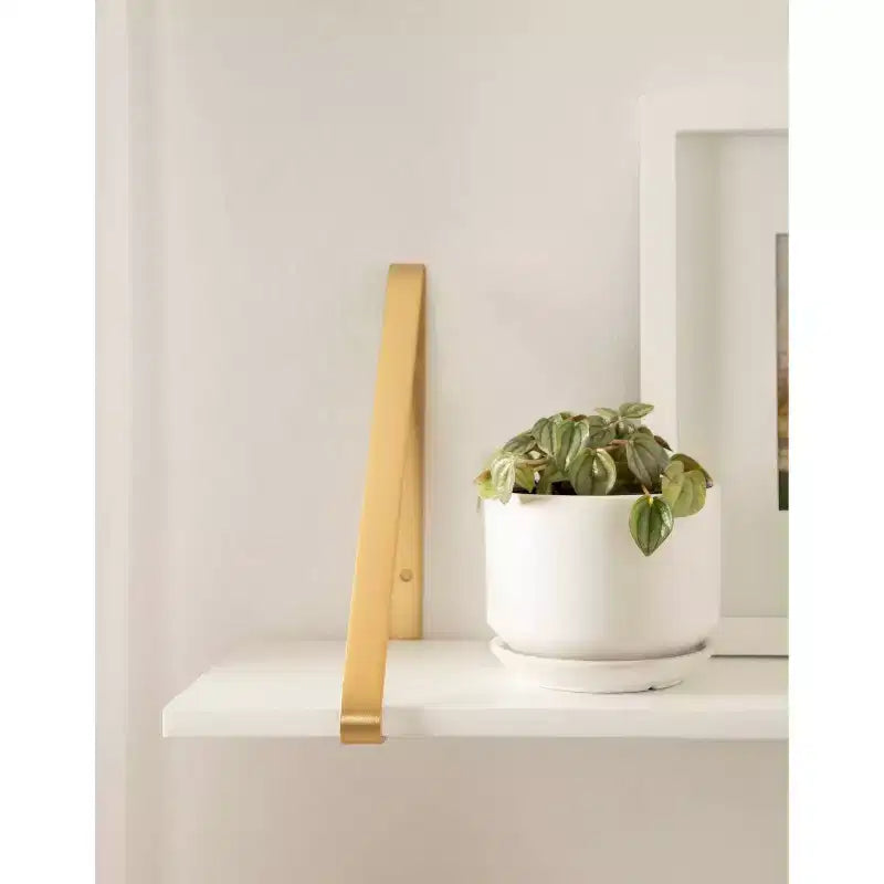 Étagère murale en bois Soloman de 27,5 x 8,2 po avec supports (paquet de 2)
