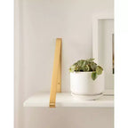 Étagère murale en bois Soloman de 27,5 x 8,2 po avec supports (paquet de 2)
