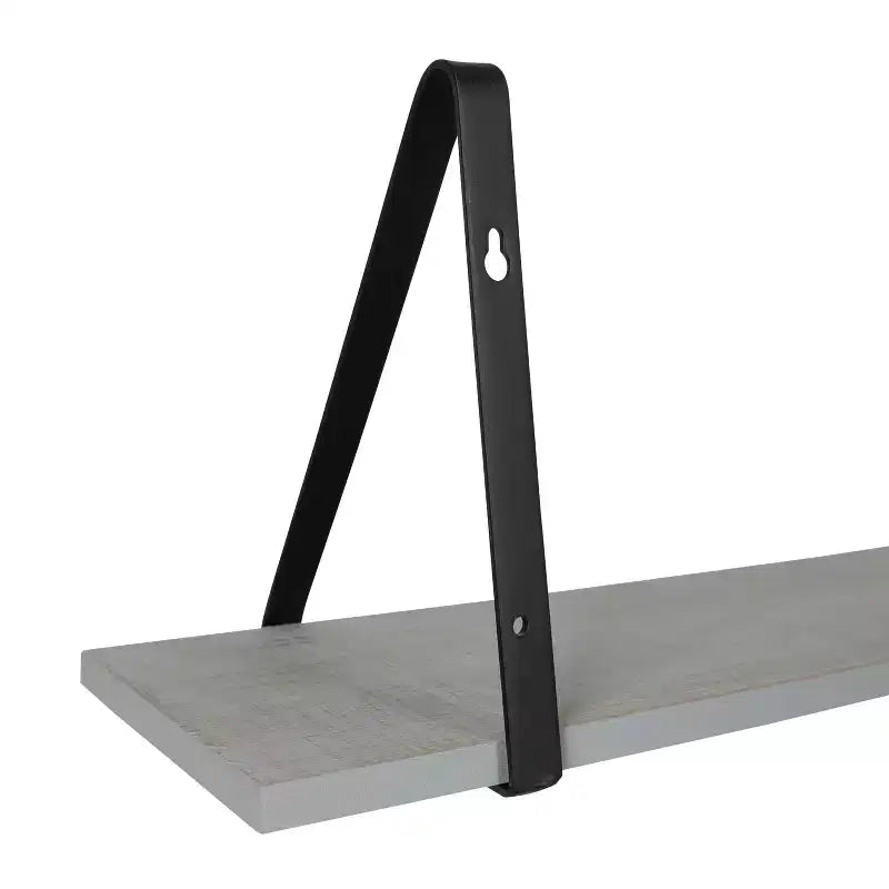 Étagère murale en bois Soloman de 27,5 x 8,2 po avec supports (paquet de 2)