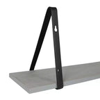 Étagère murale en bois Soloman de 27,5 x 8,2 po avec supports (paquet de 2)
