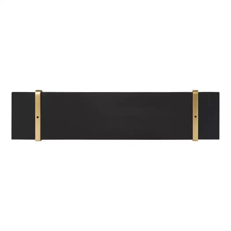 Étagère murale en bois Soloman de 27,5 x 8,2 po avec supports (paquet de 2)