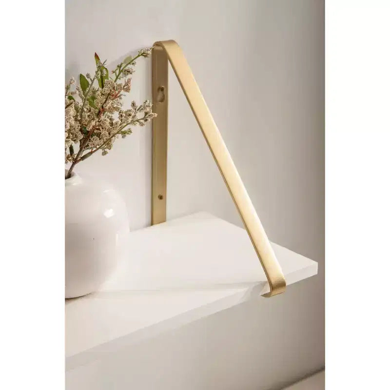 Étagère murale en bois Soloman de 27,5 x 8,2 po avec supports (paquet de 2)