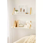Étagère murale en bois Soloman de 27,5 x 8,2 po avec supports (paquet de 2)