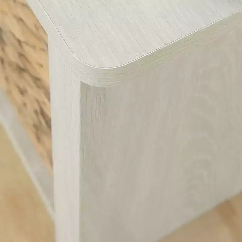 Lit de rangement avec paniers Chêne Hiver et Rotin