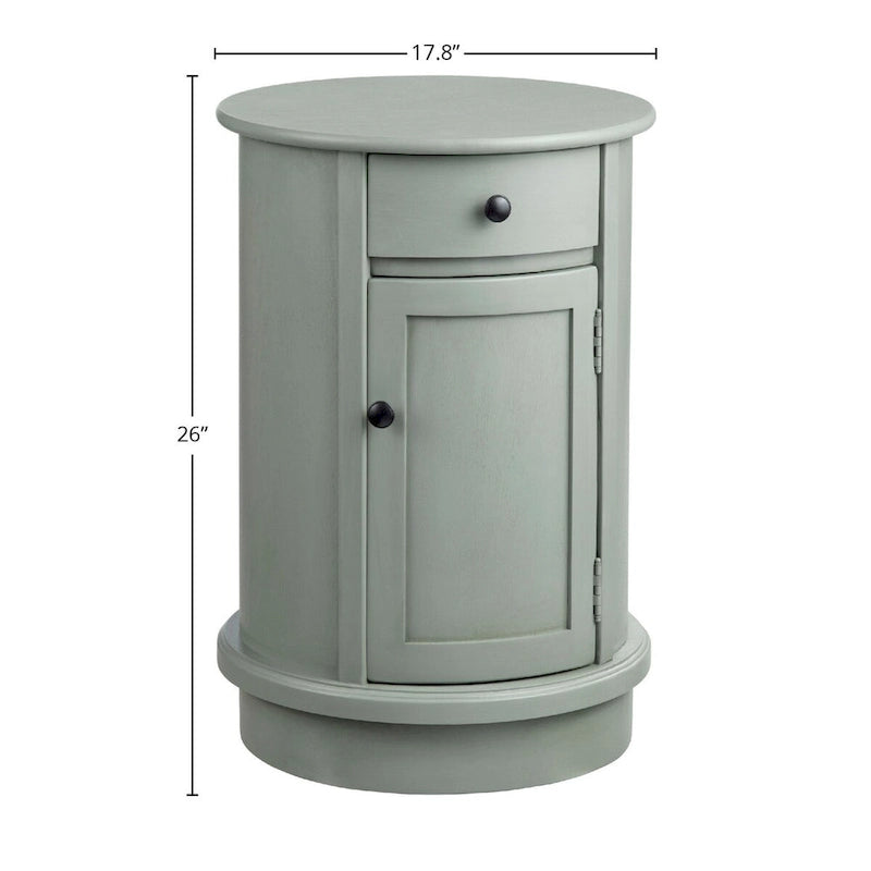 Meuble d'appoint à 2 portes, 26, gris