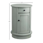 Meuble d'appoint à 2 portes, 26, gris