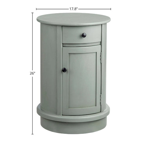 Meuble d'appoint à 2 portes, 26, gris